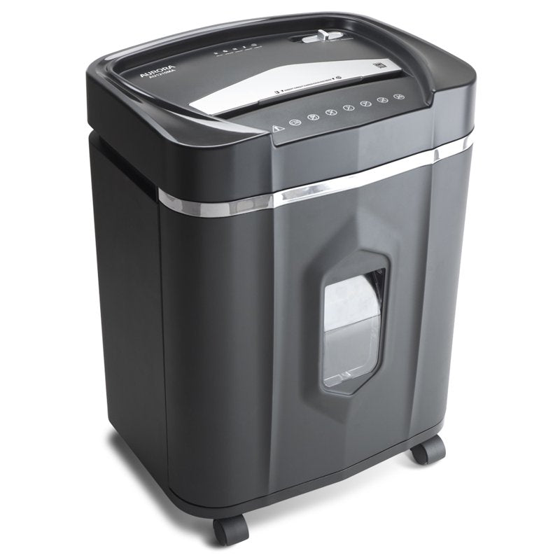 Micro-Cut Paper & CD Shredder - 12 Sheets, Auto-Reverse, 60-Minute Continuous Operation