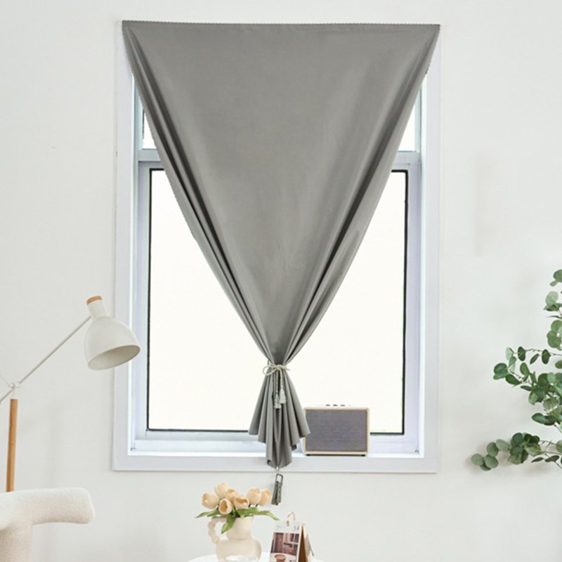 Velcro Style Blackout Window Curtains - No-Drill Sunshade for Bedroom & Living Room