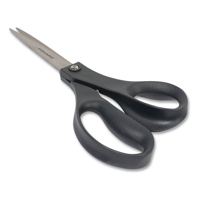Everyday Scissors 8" Bundle of 2 - Fiskars Pointed 3.75" Blade, Black Straight Handle