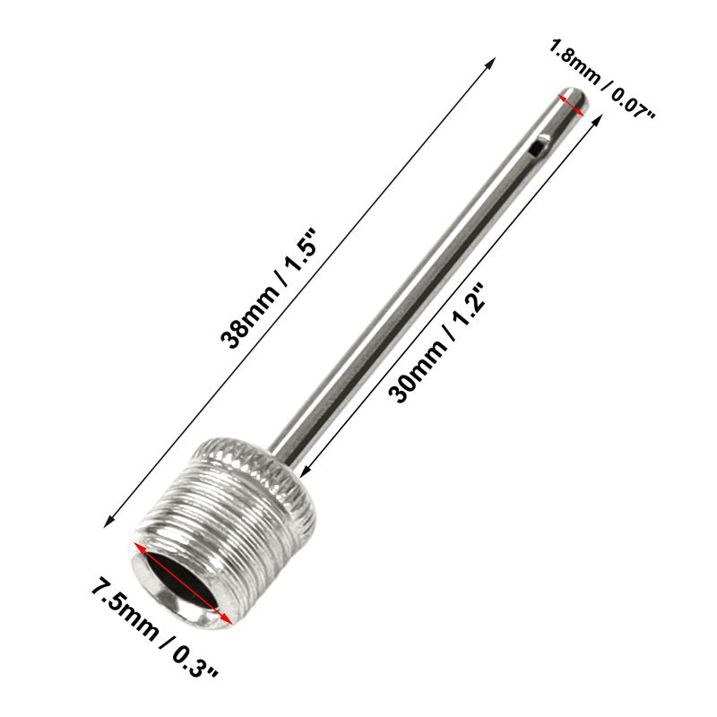 Sports Ball Inflation Needles Set - 20 Stainless Steel Pump Needles for Basketball Football Volleyball