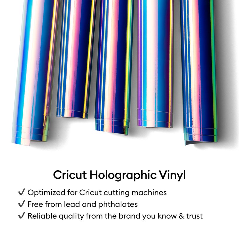 Holographic Vinyl Roll for Cricut - Opal, 12 x 4 ft, DIY Craft Material