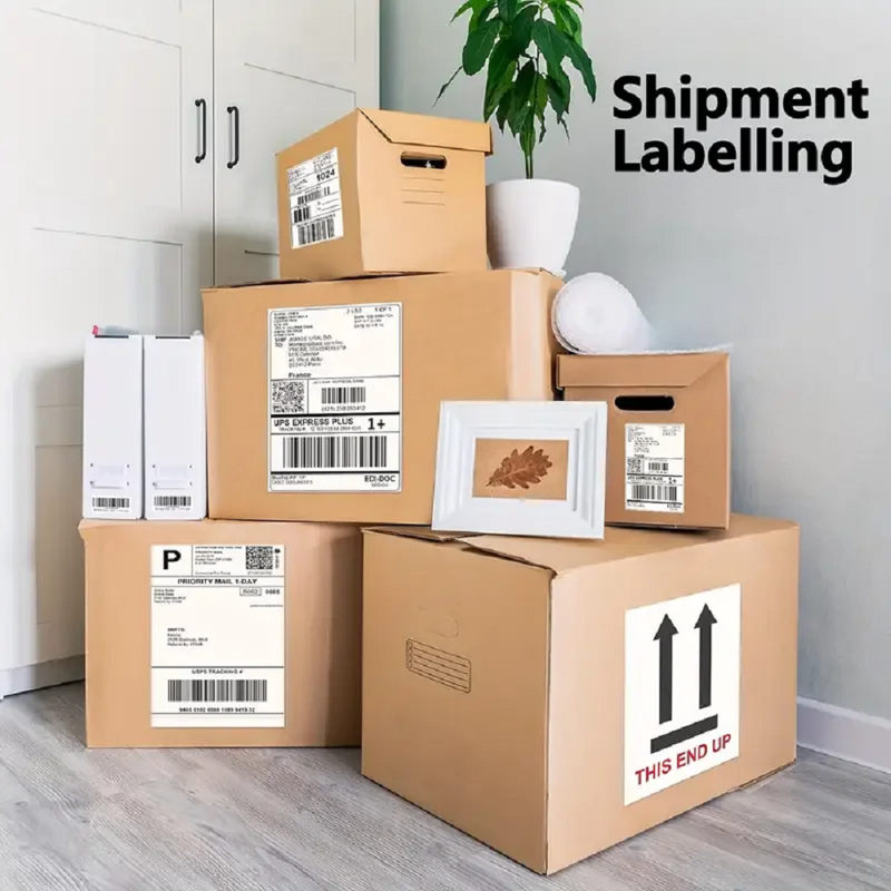 A4 Printable Sticker Paper 50 Sheets - Glossy Self-Adhesive Labels for Laser & Inkjet Crafts