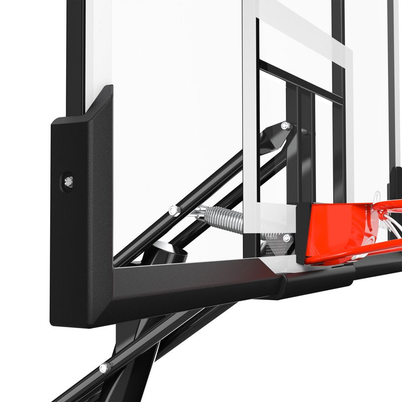 Portable 54-Inch Basketball Hoop System with Adjustable Height and Polycarbonate Backboard