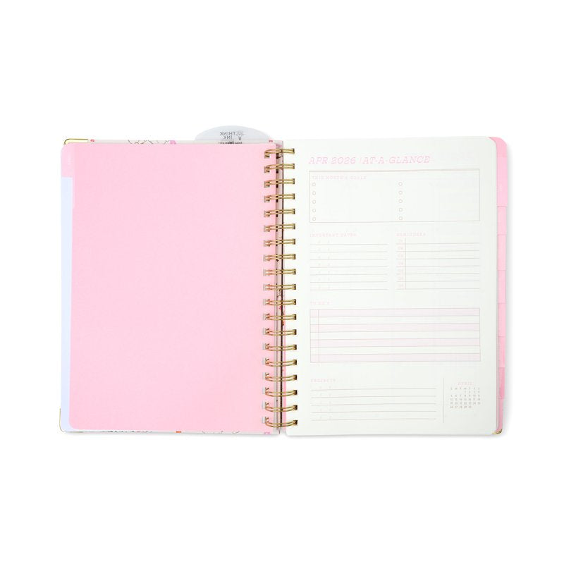 15-Month Weekly Twin Wire Planner with Rodeo Cover, Gold Accents, April 2026 - June 2027