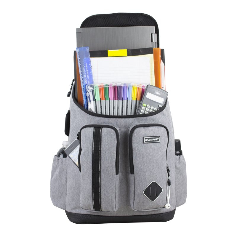 Unisex Geo Backpack with Multiple Pockets & Water-Resistant Design