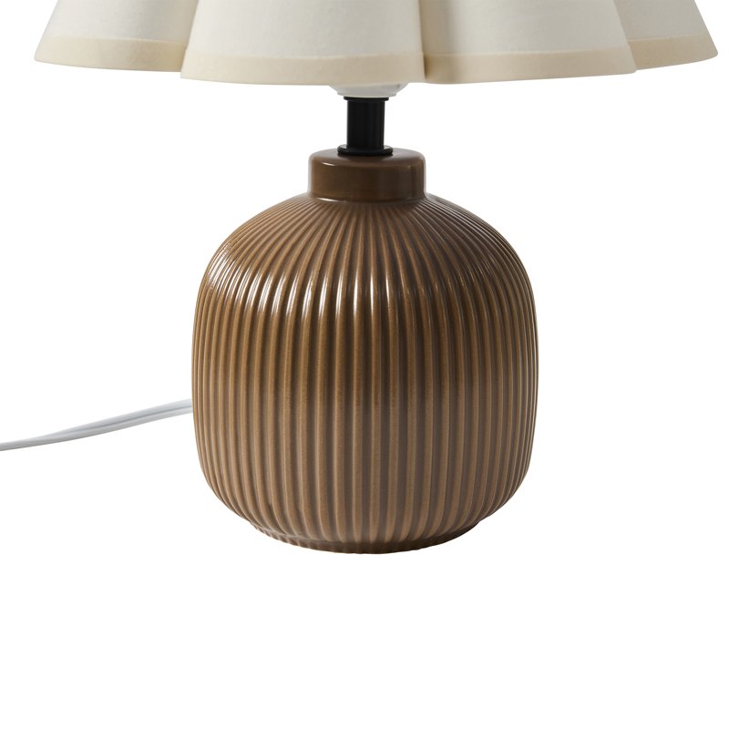 12.5-Inch Ceramic Table Lamp with Fabric Shade – Multiple Finish Options