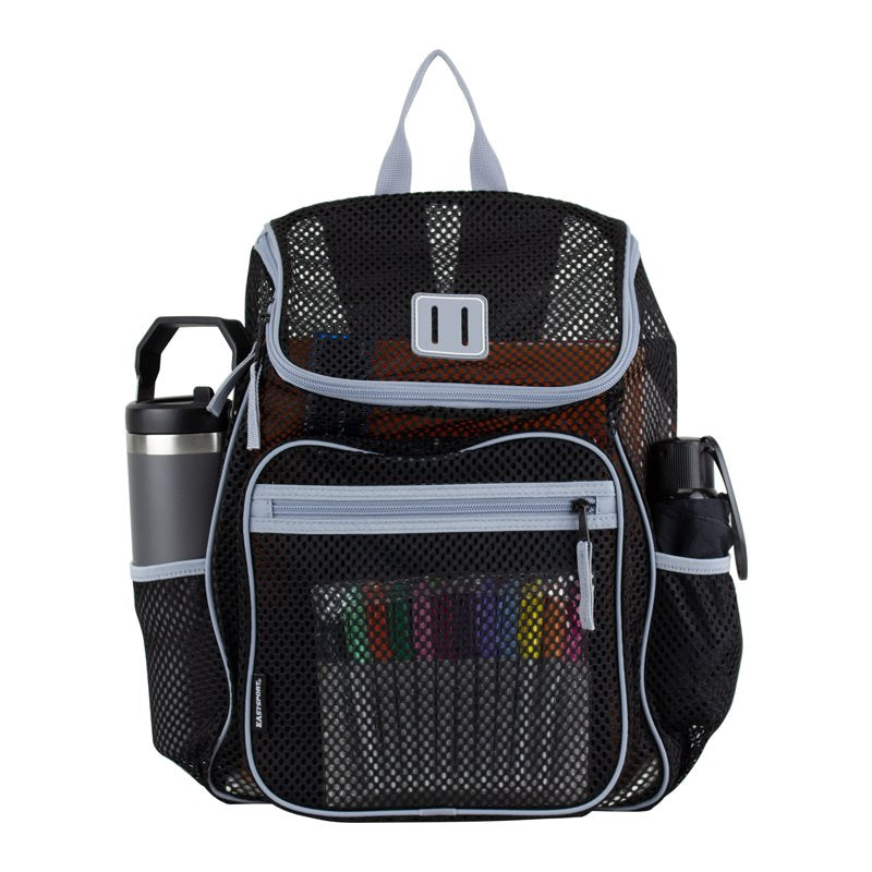 Unisex Mesh Backpack with Multiple Pockets & Hydration - 16" Capacity