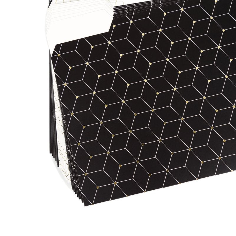 U Brands Classic File Folders, 3-Tab, Letter Size, 24 Count
