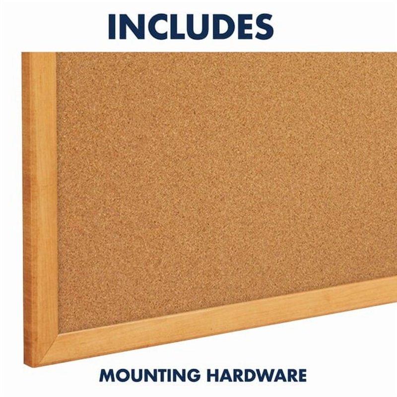 Quartet Classic Series Cork Bulletin Board 48x36 Oak Frame Office & Home