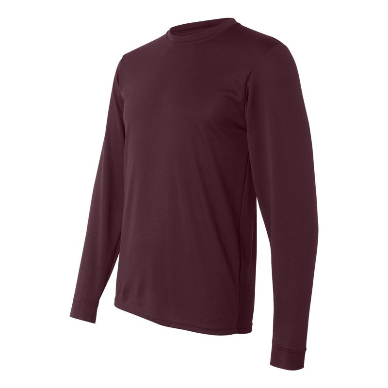 Maroon Augusta Sportswear Moisture Wicking Long Sleeve Jersey - Size L