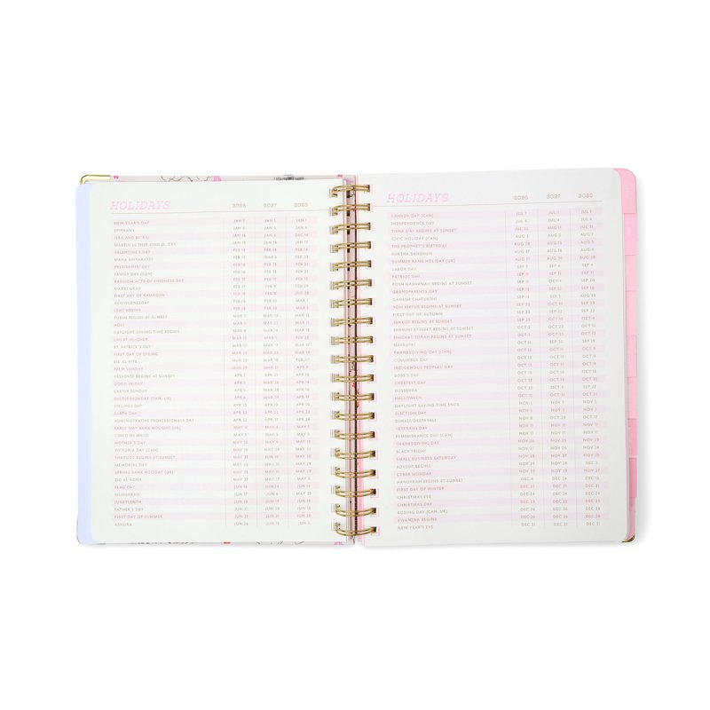 15-Month Weekly Twin Wire Planner with Rodeo Cover, Gold Accents, April 2026 - June 2027