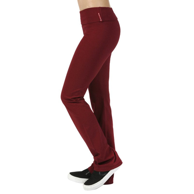 Women’s Foldover Flare Yoga Pants - Athletic Lounge Bottoms