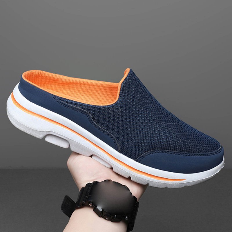 Men's Slip-On Mule Shoes - Comfortable Backless Sneakers for Walking and Running