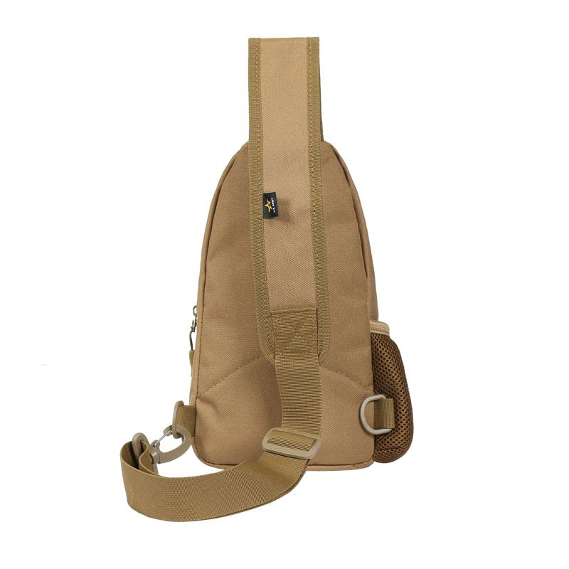 Tactical Sling Bag for Military & Outdoor Use - Water-Resistant, MOLLE Webbing, Multi-Compartment