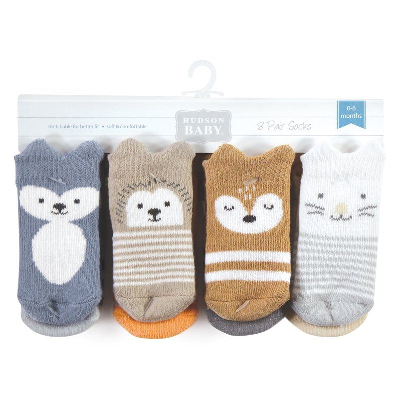 Cotton Rich Baby Socks Pack - Multicolor Boy Woodland 0-6 Months
