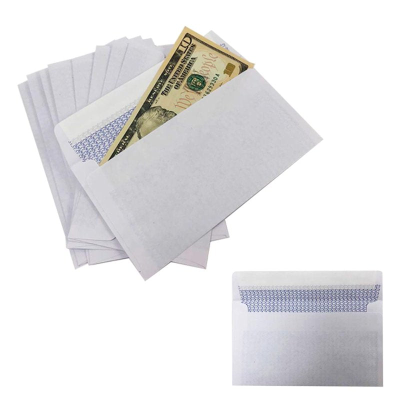 Self Seal White Envelopes No. 6 3/4 Shipping Mailers 3-5/8 x 6-1/2 Inches - Pack of 80
