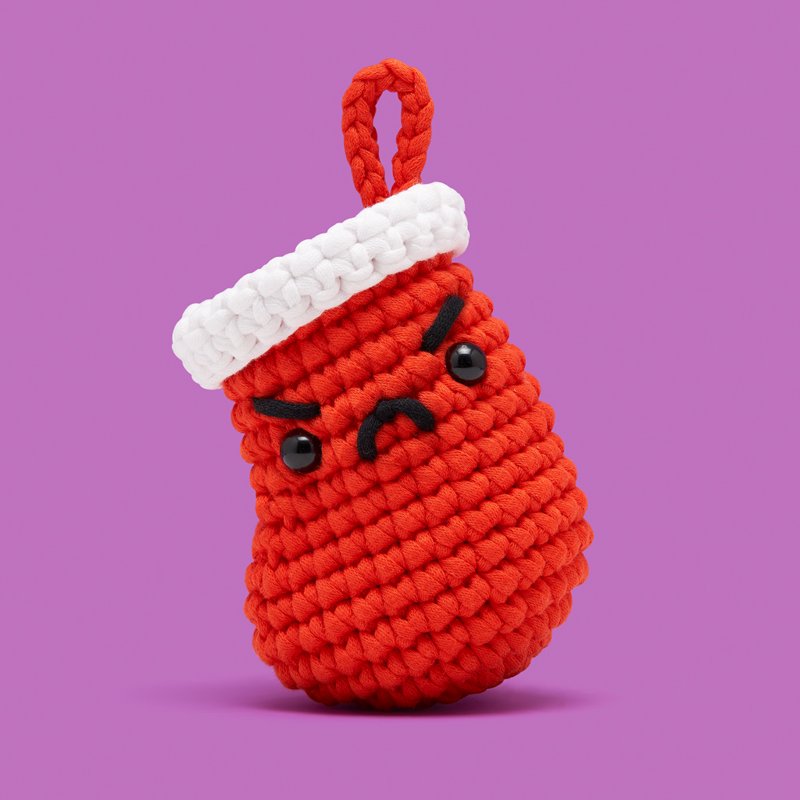 Beginner Crochet Amigurumi Kit for Kids & Adults - Holiday Craft Set with Yarn & Hooks