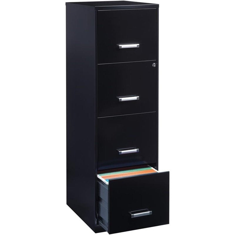 Vertical Metal Filing Cabinet 4 Drawers Lockable Pre-Assembled Office Storage