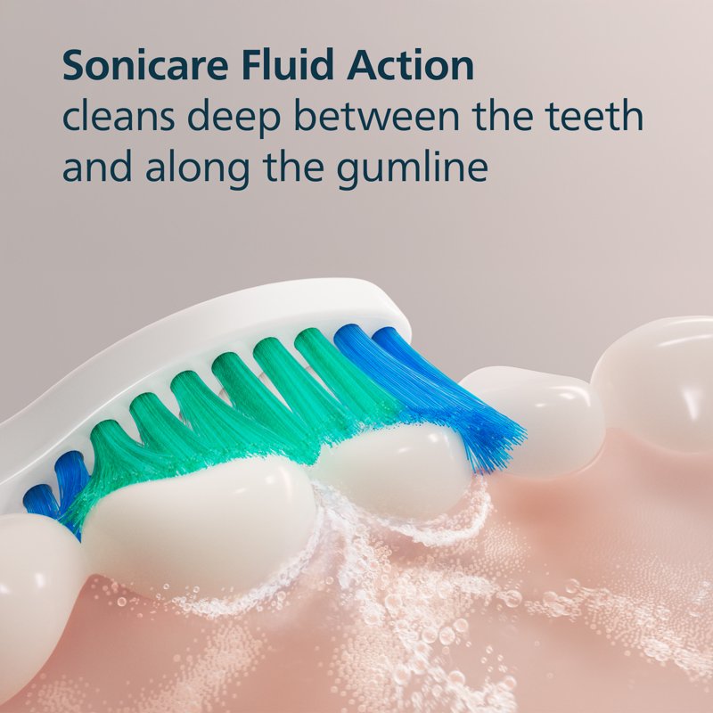 Electric Toothbrush Replacement Heads - Contoured Bristles for Philips Sonicare, 6 Pack
