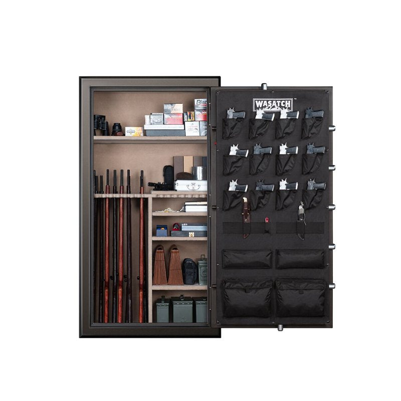 Wasatch 64 Gun Fireproof Waterproof Safe with Electronic Lock - Dark Bronze