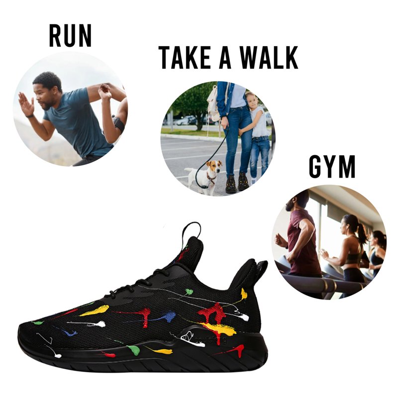 Kids Tennis Shoes Lightweight Breathable Running Sneakers for Boys & Girls