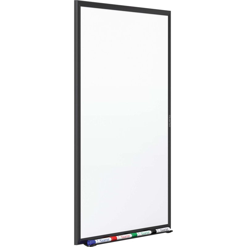 Quartet Total Erase Whiteboard 36 x 24 Dry-Erase Surface with Black Aluminum Frame