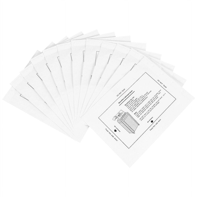 12PCS Shredder Lubricant Sheets for Office Paper Shredders - Easy Lubrication