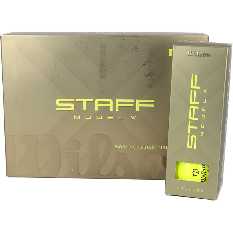 Wilson Staff Model X Golf Balls - 1 Dozen, Yellow Edition