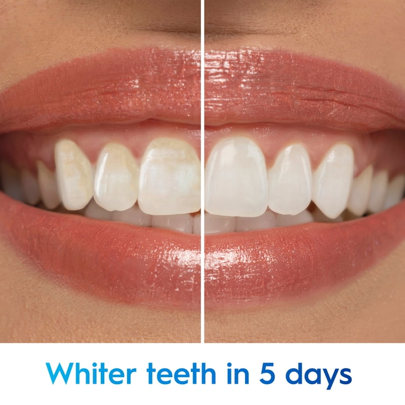 Whitening Toothpaste - Crest 3D White Advanced Luminous Mint, Enamel Safe, 4-Pack