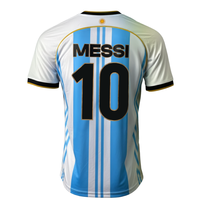 Youth Messi Argentina Jersey - Sky/White 100% Polyester, Size M (Variation: Child)