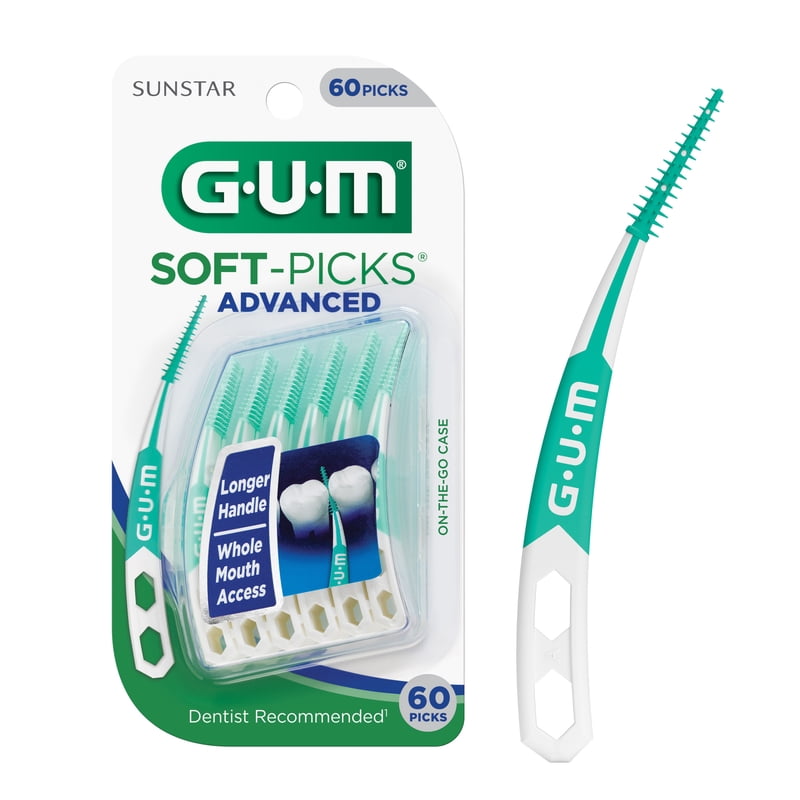 Dental Picks Soft-Picks Advanced 60 Count – Interdental Tooth Cleaning Tool
