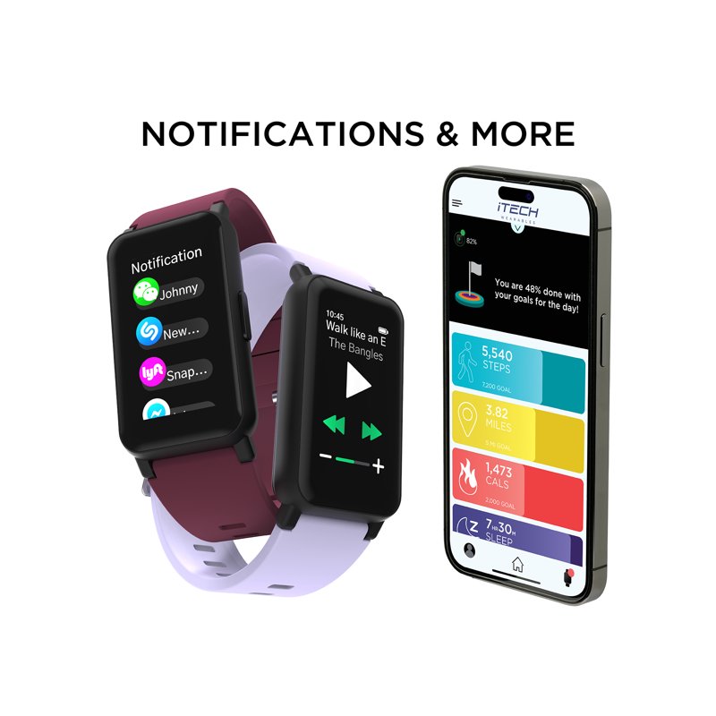 Unisex Fitness Tracker Smartwatch with Heart Rate Monitoring and Multi-Sport Mode
