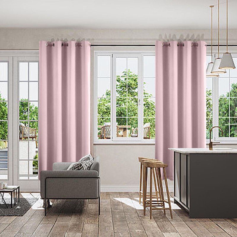 Light Blocking Curtain Panel Pair - Elegant Bedroom & Living Room Window Coverings