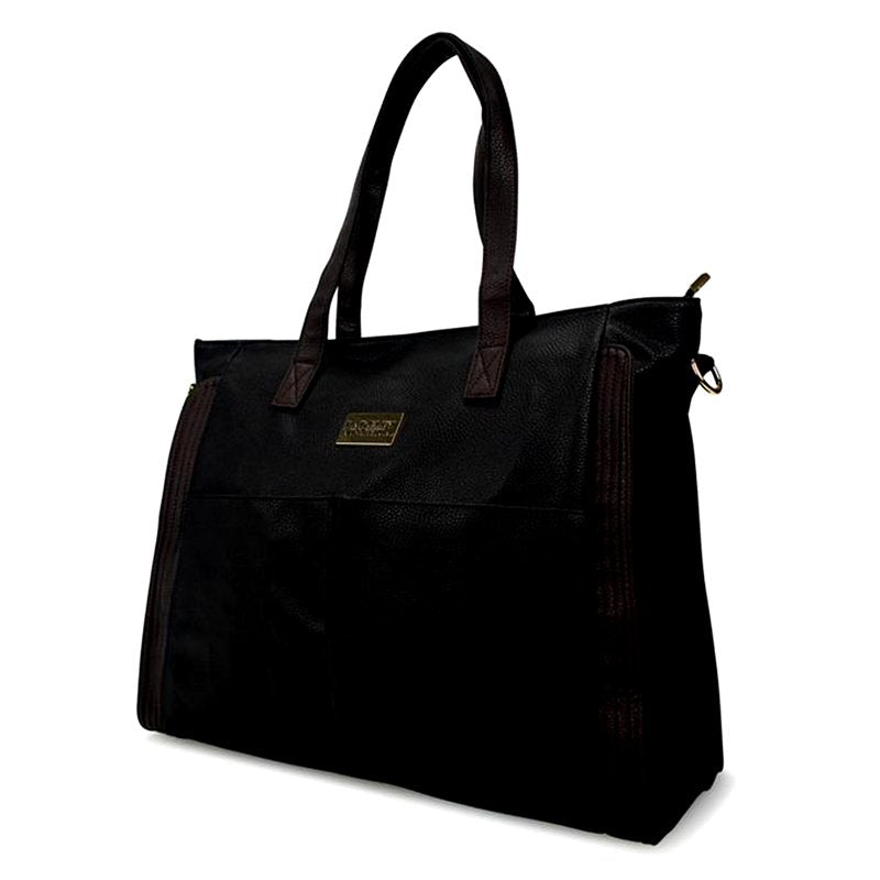 Vegan Leather Travel Tote Bag for Women - Spacious Weekender Bag with Interior Pockets
