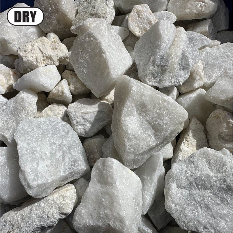 11 lbs Big Dolomite White Gravel Stones for Landscaping & Water Features