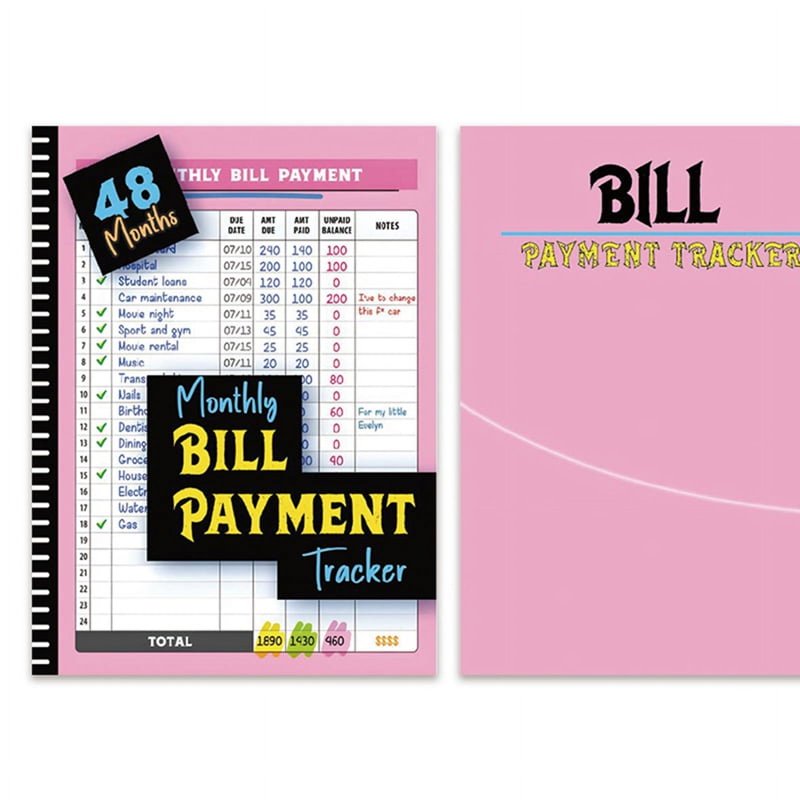 Monthly Bill Payment Tracker Organizer with Calendar & Debt Planner
