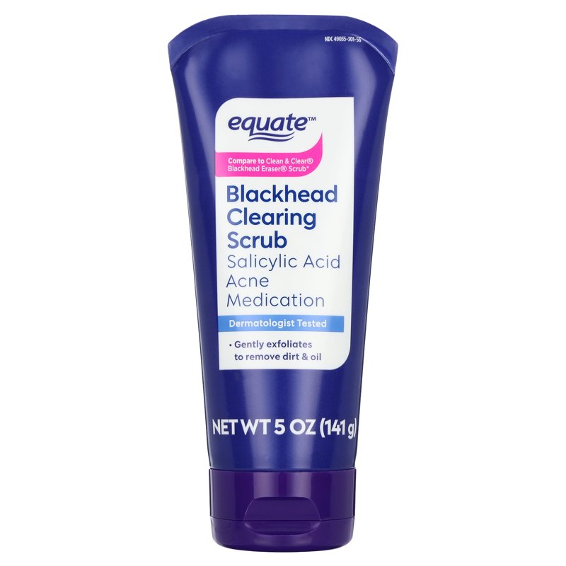 Blackhead Clearing Face Scrub with Salicylic Acid - 3 Pack, 5 oz Each