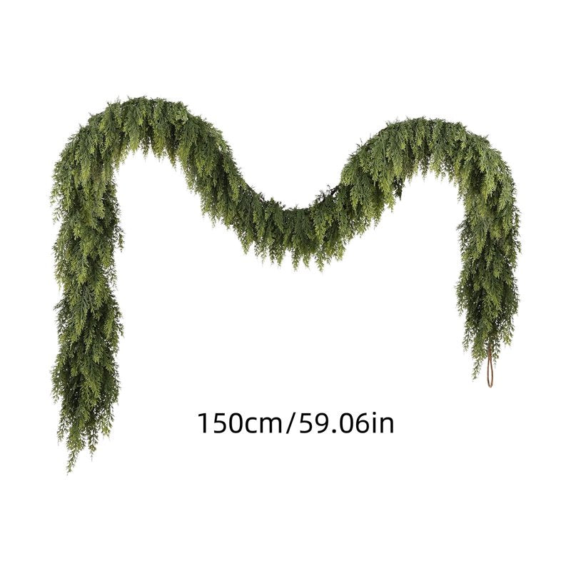 Artificial Christmas Garland for Mantle and Staircase - 5 FT Holiday Decor