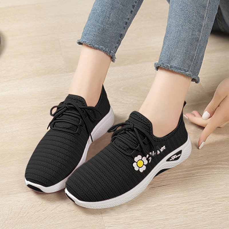 Women's Floral Print Bowling Shoes with Arch Support Non-Slip Athletic Footwear