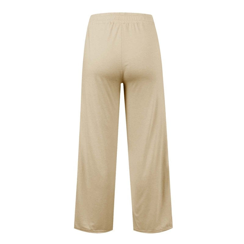 Girls Oversized Wide Leg Sweatpants with Pockets and Drawstring Waist