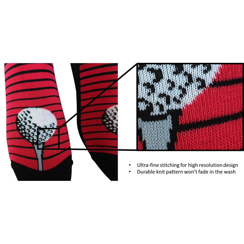 Men's Football Socks 4-Pack - Funny Pigskin & Game Day Designs - Crew Socks