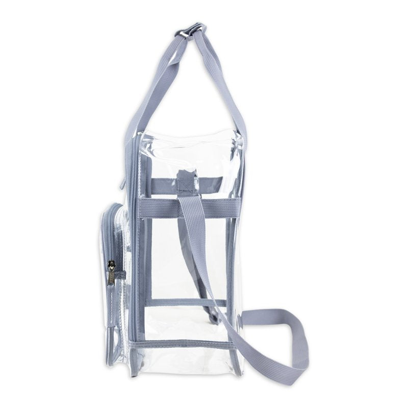 Unisex Clear Double Handle Stadium Approved Tote Bag with Adjustable Strap