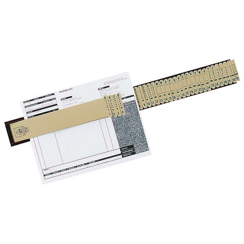 Pendaflex Plastic File Sorter - Letter Size, 31 Tabs, A-Z & 1-31, Beige