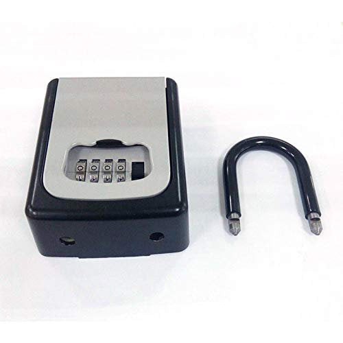 Waterproof Portable 4-Digit Combination Key Lock Box for Outdoor Security