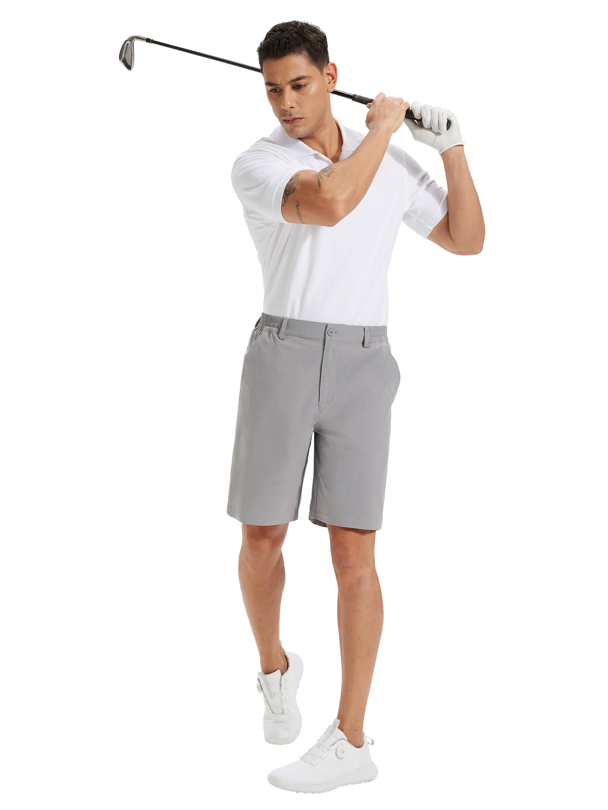 Men's 9-Inch Lightweight Golf Shorts with Stretch and Quick Dry - Breathable Workwear