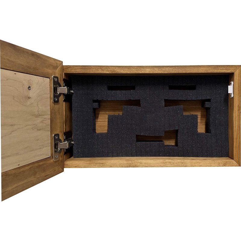 Decorative Gun Cabinet with Nature Scene - Wall-Mounted Locking Storage