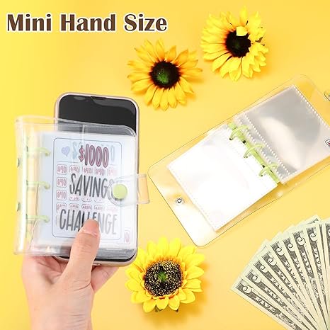 Money Saving Binder with 25 Cash Envelopes - Budget Organizer, Portable & Waterproof