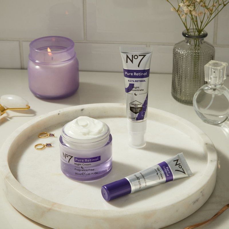 Retinol Night Concentrate with Collagen Peptides for Wrinkles - All Skin Types