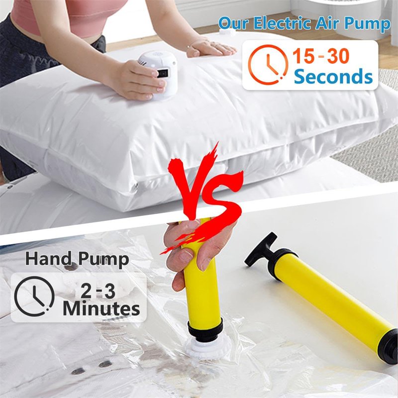 Electric Vacuum Pump for Space Saver Bags 55W Portable Air Compressor