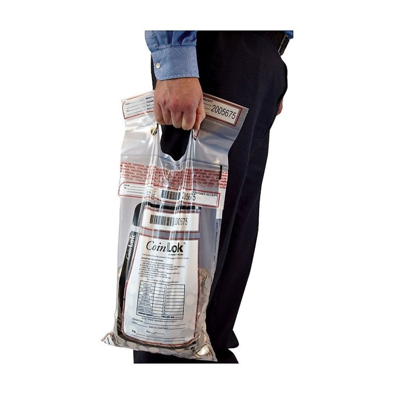 Coin Currency Bag with Tamper-Evident Seal - Heavy Duty 50 lb Capacity